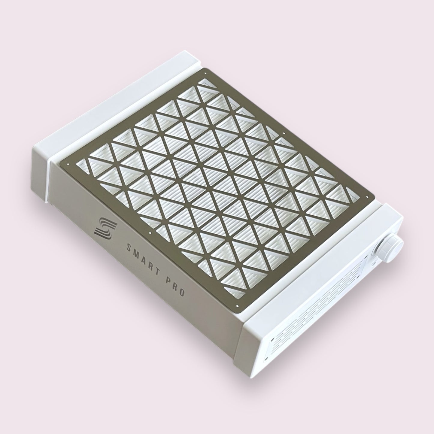 Table-Top Nail Dust Collector/Vacuum  SMART PRO AIR (WHITE w/SILVER)